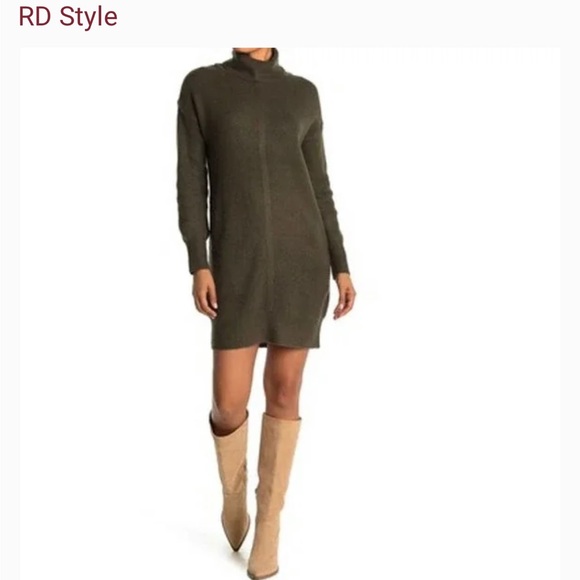 NWT RD Style Turtleneck Sweater Dress - Picture 1 of 8